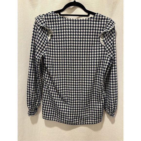Navy Shirt with Pattern - Size M - Picture 6 of 7